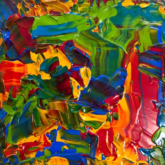 Acrylic Paint Pour Skin, colorful two sided design - Picture 4 of 8